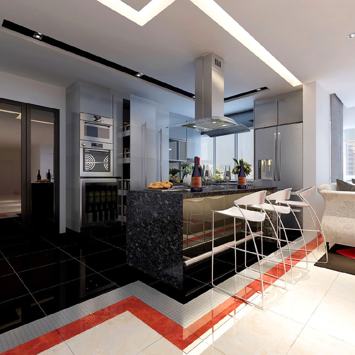 120 Tanjong Rhu Condo - Interior Design of Kitchen