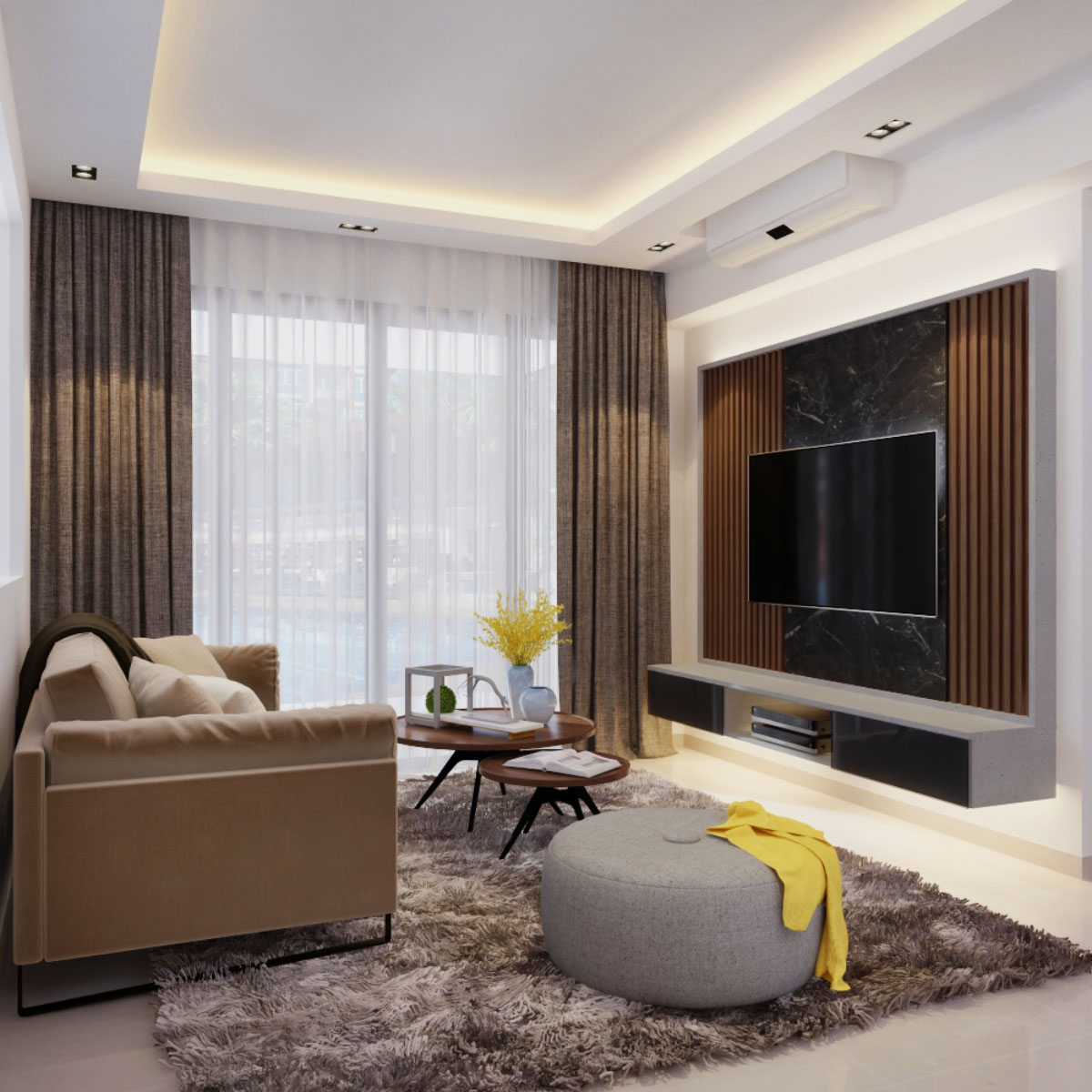 26 Rivercove Residence Interior Design of Living Room Design