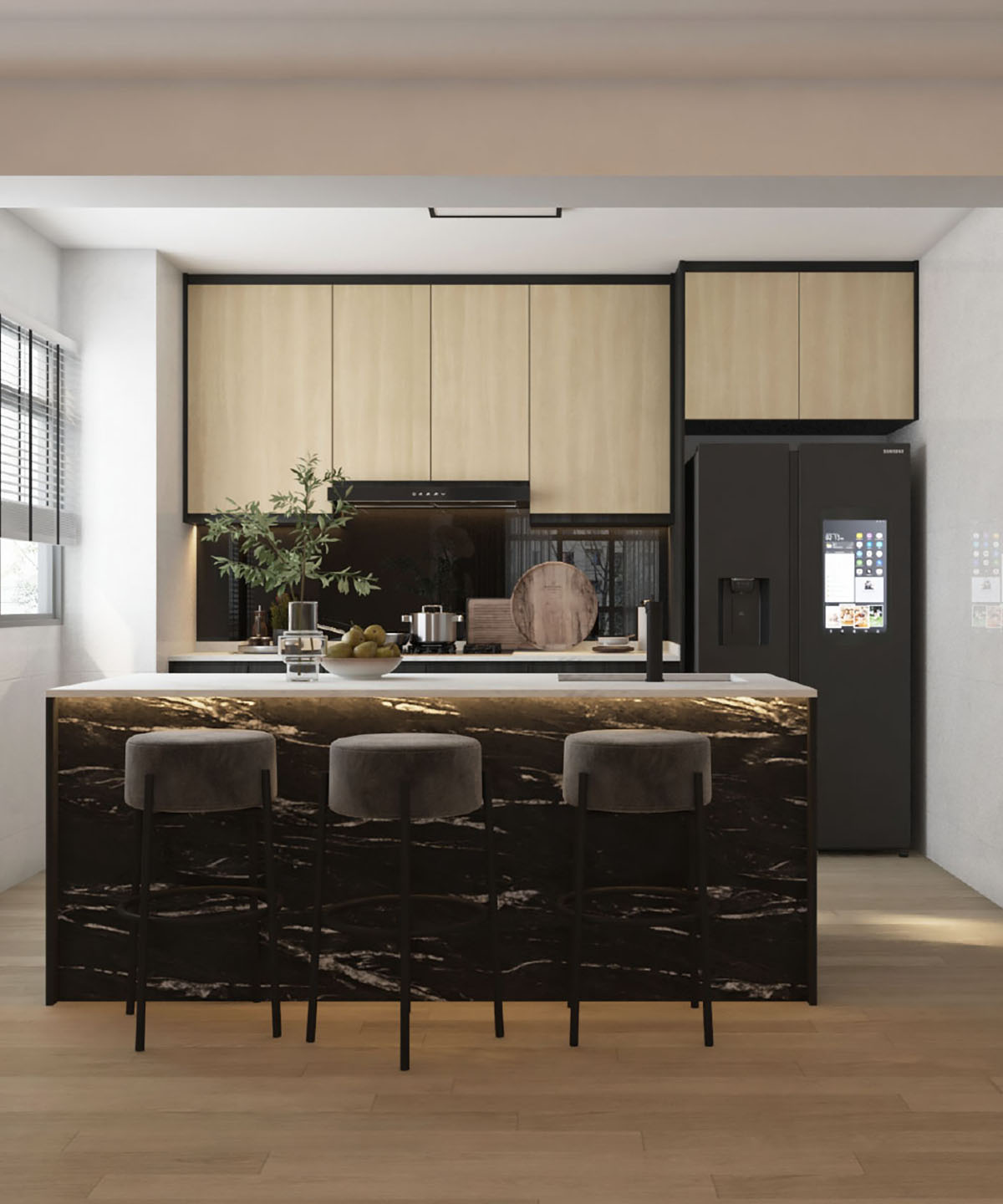 Blk172C Edgedale Plains - Kitchen Design with Island Blk172C Edgedale Plains - Kitchen Design with Island
