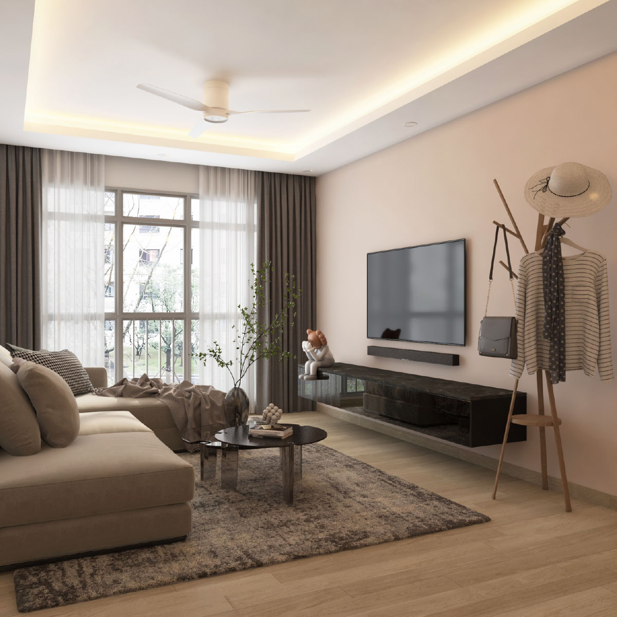 Blk172C Edgedale Plains - Living Room Design 2