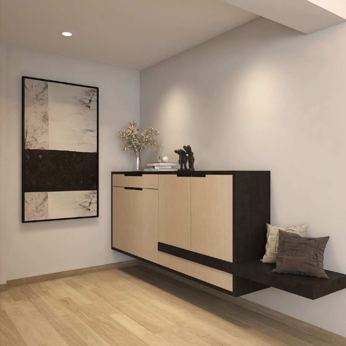 Blk172C Edgedale Plains - Living Room Design - Shoe storage cabinet Blk172C Edgedale Plains - Living Room Design - Shoe storage cabinet