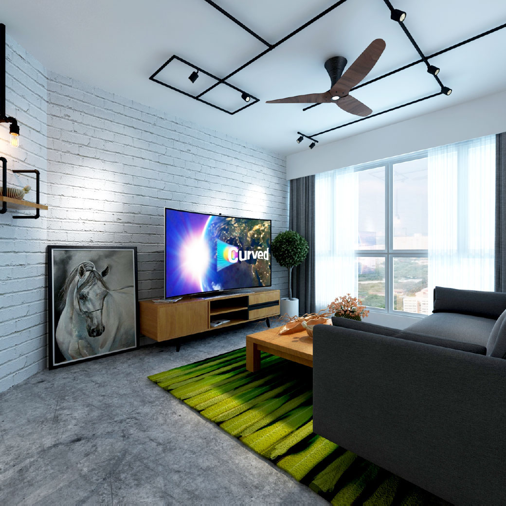 Interior Design for Blk195 Punggol Road 