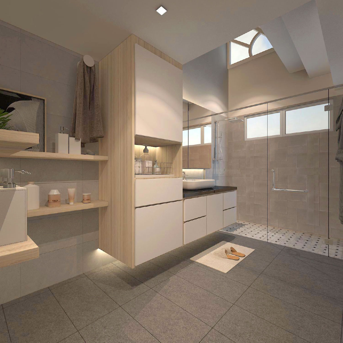 Interior Design of 185 Upper Changi Road - Bathroom Design