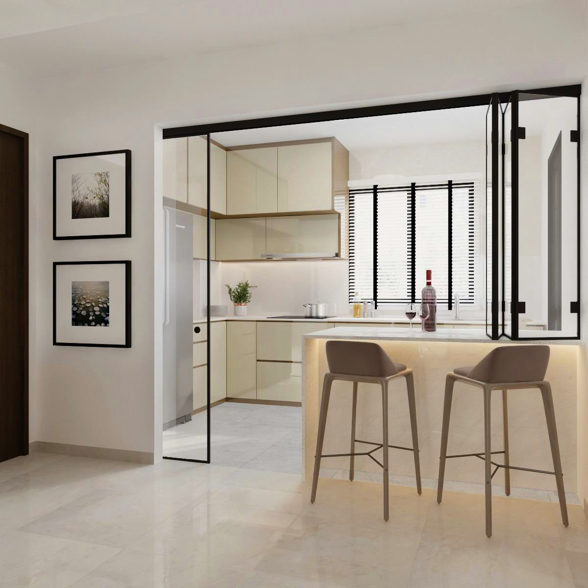 Interior Design of Blk678 Choa Chu Kang Crescent - Kitchen Design