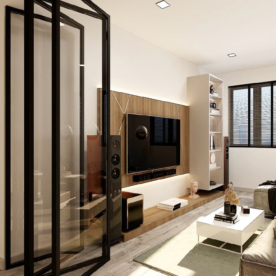 Our Recent Job of Perfecct Interior Design - Living Room design